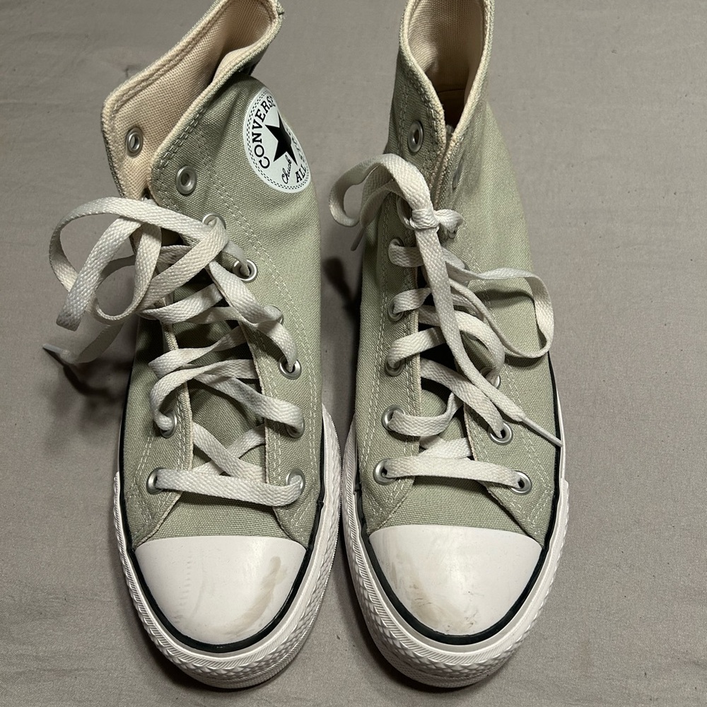 Converse High-Top Sneakers in Light Green